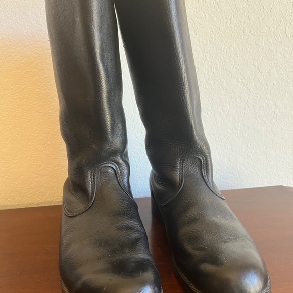 Russian Officer's Field Boots, Black Leather - Picture 7 of 12